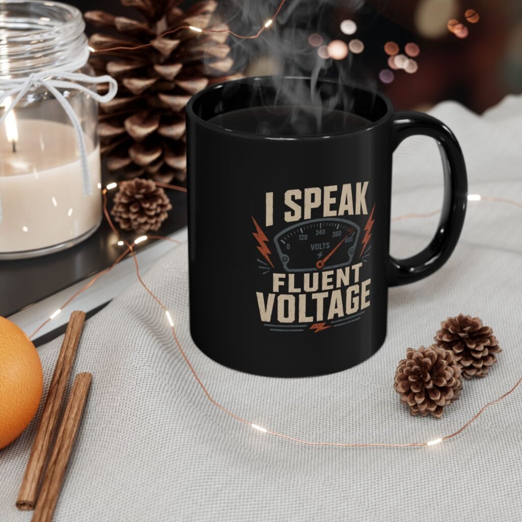 I Speak Fluent Voltage Mug – Electrician Coffee Cup (11oz/15oz)