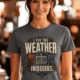 Funny HVAC Technician Tee - “I Fix The Weather Indoors.” Cooling/Furnace Shop Work Shirt — asphalt — Model Funny HVAC Technician Tee - “I Fix The Weather Indoors.” Cooling/Furnace Shop Work Shirt — asphalt t-shirt, model photo | Pressure Tested Co