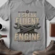 I Speak Fluent Engine T-Shirt — Mechanic Wrench Vintage Auto Repair Tee — athletic-heather — Flat-lay I Speak Fluent Engine T-Shirt — Mechanic Wrench Vintage Auto Repair Tee — athletic-heather t-shirt, flat-lay product photo | Pressure Tested Co