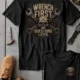 Wrench First Tee — "Wrench First, Questions Later" Mechanic Skull T-Shirt — athletic-heather t-shirt, flat-lay product photo | Pressure Tested Co
