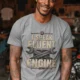 I Speak Fluent Engine T-Shirt — Mechanic Wrench Vintage Auto Repair Tee — athletic-heather — Model I Speak Fluent Engine T-Shirt — Mechanic Wrench Vintage Auto Repair Tee — athletic-heather t-shirt, model photo | Pressure Tested Co