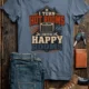 HVAC Technician T-Shirt — "I Turn Hot Rooms Into Happy Rooms" Vintage HVAC Shirt — blue-jean — Flat-lay HVAC Technician T-Shirt — "I Turn Hot Rooms Into Happy Rooms" Vintage HVAC Shirt — blue-jean t-shirt, flat-lay product photo | Pressure Tested Co