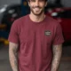 Funny HVAC Tee - "Licensed To Chill" HVAC Technician T-Shirt — chili t-shirt, model photo | Pressure Tested Co