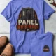Funny Electrician Tee - "Panel Whisperer" Electrical Worker T-Shirt — flo-blue t-shirt, flat-lay product photo | Pressure Tested Co