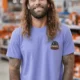 Funny Electrician Tee - "Panel Whisperer" Electrical Worker T-Shirt — flo-blue t-shirt, model photo | Pressure Tested Co