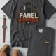 Funny Electrician Tee - "Panel Whisperer" Electrical Worker T-Shirt — graphite t-shirt, flat-lay product photo | Pressure Tested Co