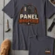 Funny Electrician Tee - "Panel Whisperer" Electrical Worker T-Shirt — navy t-shirt, flat-lay product photo | Pressure Tested Co
