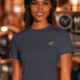 Funny HVAC Tee - "Licensed To Chill" HVAC Technician T-Shirt — navy t-shirt, model photo | Pressure Tested Co