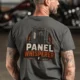 Funny Electrician Tee - "Panel Whisperer" Electrical Worker T-Shirt — pepper t-shirt, model photo | Pressure Tested Co