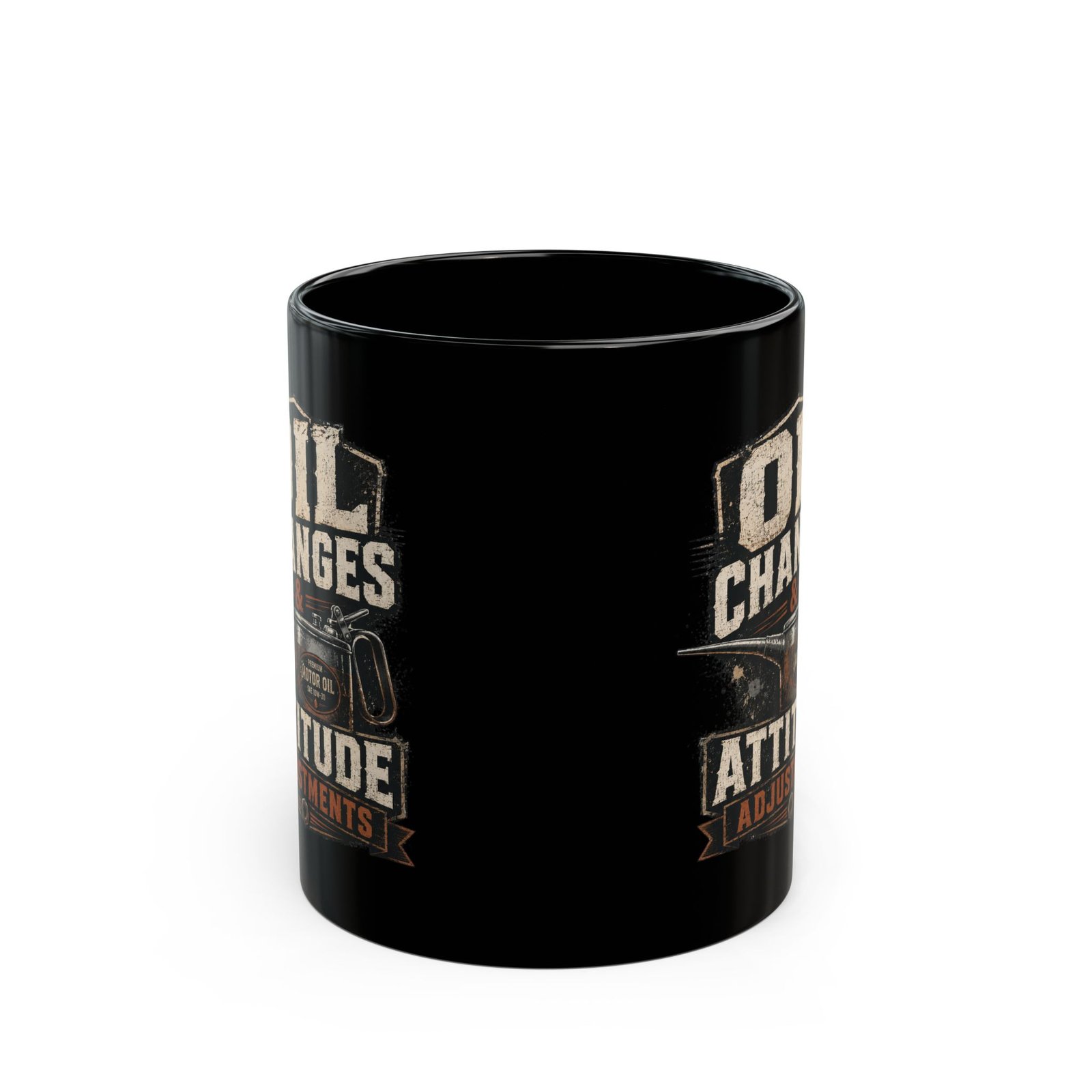 Mechanic's Mug — "Oil Changes and Attitude Adjustments" Black Coffee Cup (11oz / 15oz) - Image 14