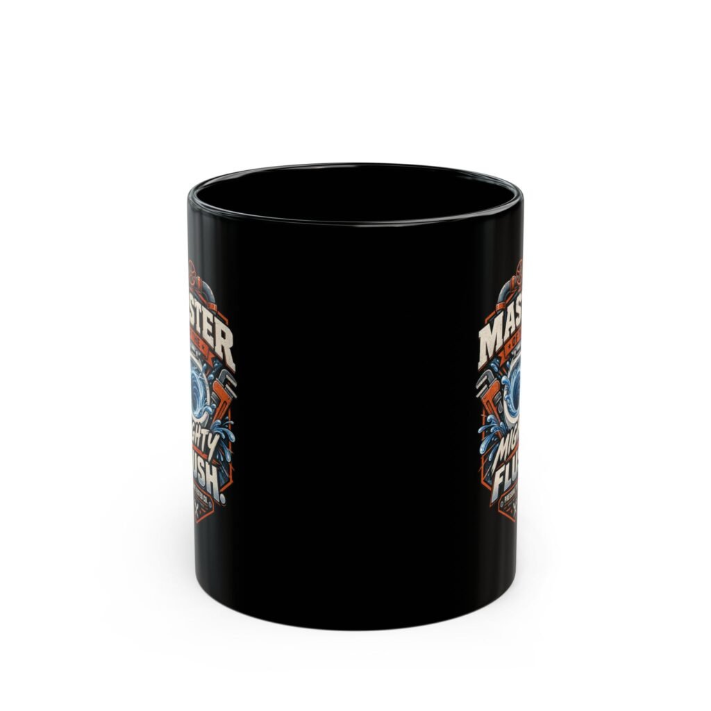 Master of the Mighty Flush Mug — Funny Plumber Toilet Humor Coffee Cup