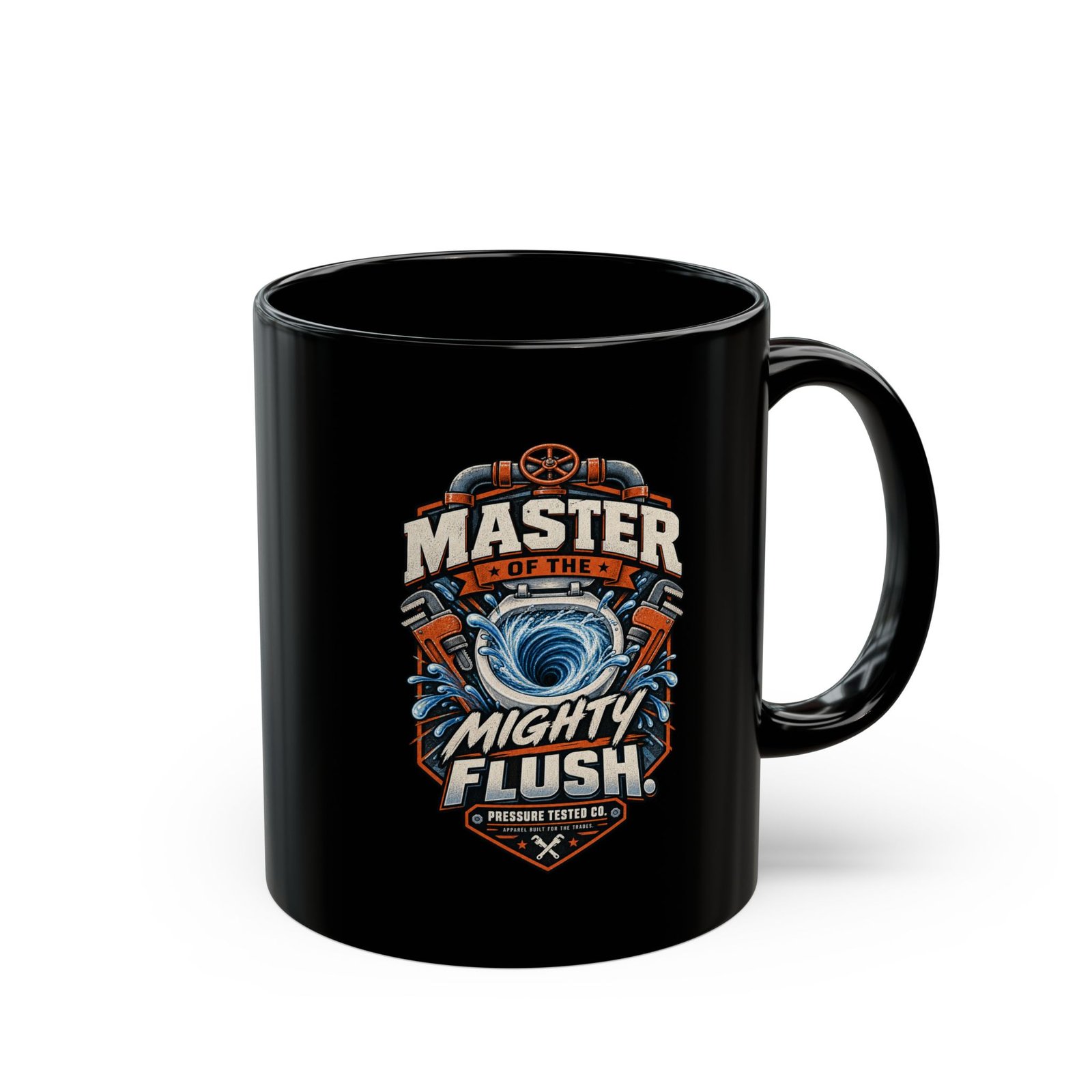 Master of the Mighty Flush Mug — Funny Plumber Toilet Humor Coffee Cup - Image 11