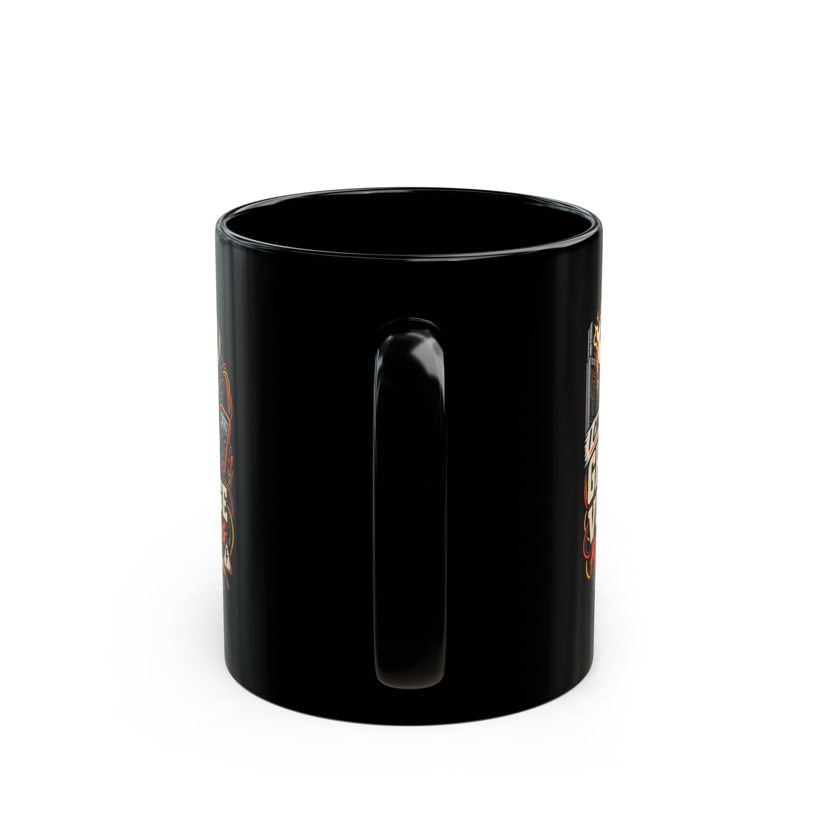 Ghost Voltage Mug — "I Chase Ghost Voltage for a Living" Electrician Coffee Cup (Black 11 oz/15 oz) - Image 10