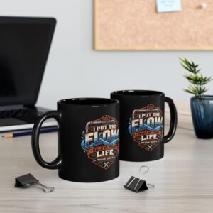 Plumber "I Put the Flow Back in Your Life" Black Coffee Mug (11oz, 15oz) - Image 13