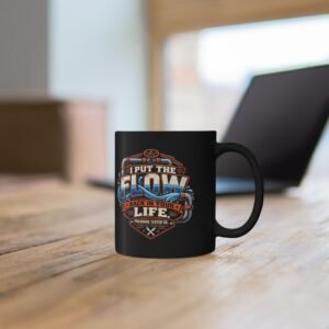 Plumber "I Put the Flow Back in Your Life" Black Coffee Mug (11oz, 15oz) - Image 7