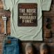 Warning Sign T-Shirt — "The Noise Was Not 'Probably Fine'" Vintage Graphic Tee — bay t-shirt, flat-lay product photo | Pressure Tested Co