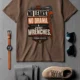 "No Leaks, No Drama, Just Wrenches" Vintage Plumbing Tee — espresso t-shirt, flat-lay product photo | Pressure Tested Co