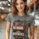 "No Leaks, No Drama, Just Wrenches" Vintage Plumbing Tee — grey t-shirt, model photo | Pressure Tested Co