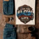 'I Put The Flow Back Into Your Life.' T-Shirt — Funny Retro Industrial Plumber's Tee — ivory t-shirt, flat-lay product photo | Pressure Tested Co