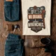 "No Leaks, No Drama, Just Wrenches" Vintage Plumbing Tee — ivory t-shirt, flat-lay product photo | Pressure Tested Co