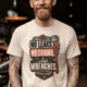"No Leaks, No Drama, Just Wrenches" Vintage Plumbing Tee — ivory t-shirt, model photo | Pressure Tested Co