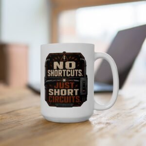Electrician Ceramic Mug — Vintage Industrial Shop Design (11oz / 15oz) - Image 4