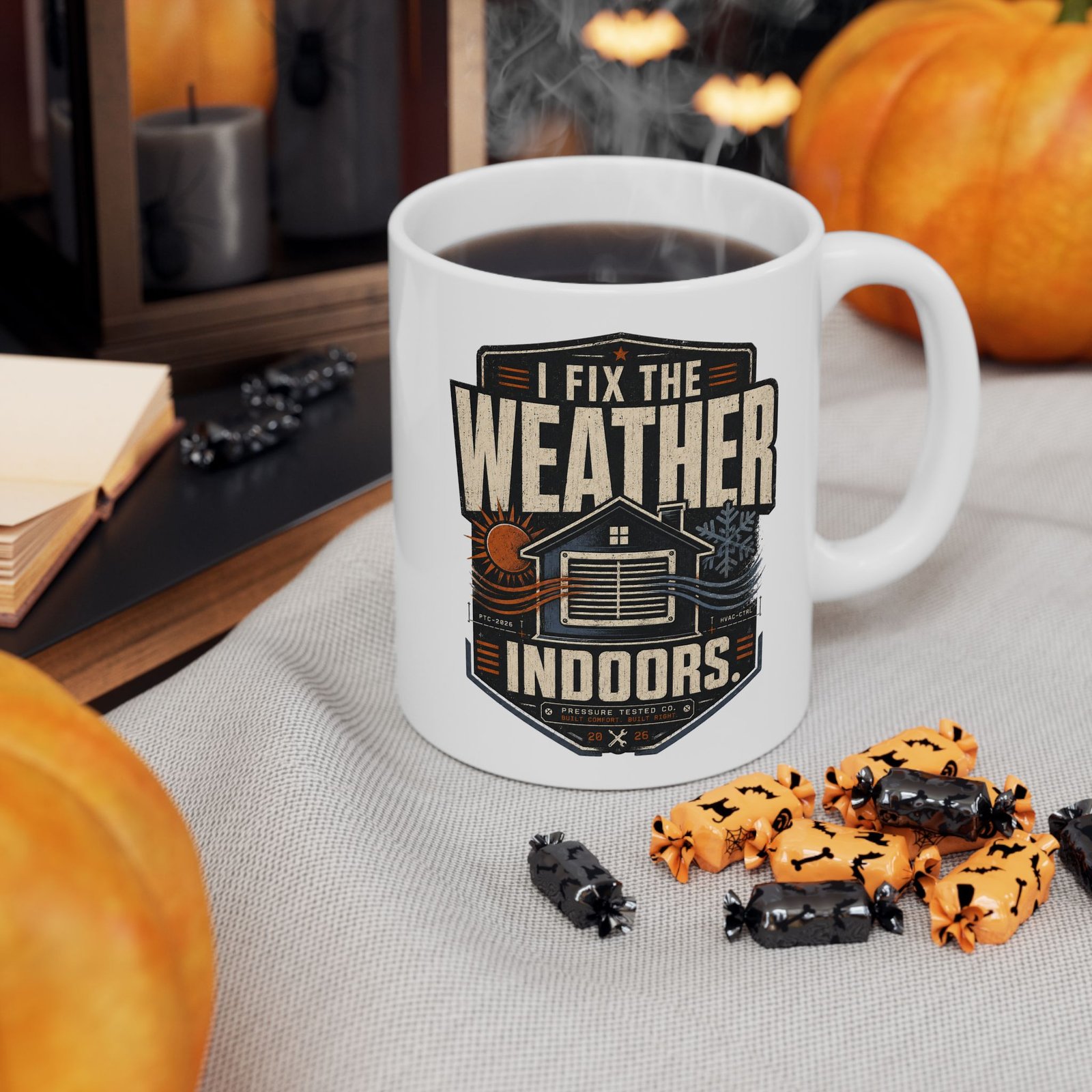 HVAC Technician Mug — "I Fix The Weather Indoors" Ceramic Coffee Cup (11oz/15oz) - Image 2