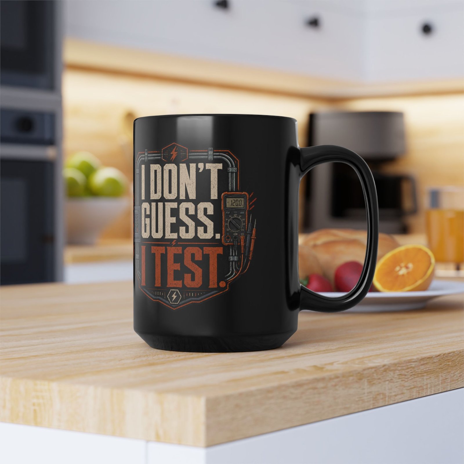 I Don't Guess I Test Mug — Funny Engineer Electrician Multimeter Coffee Cup - Image 3
