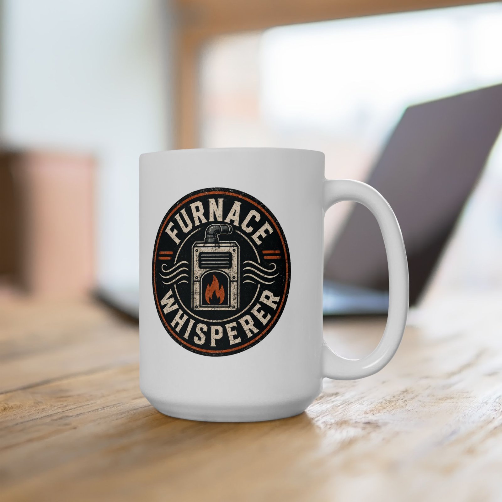 HVAC Repair Tech Coffee Mug 11oz — "Furnace Whisperer" Funny HVAC Technician Coffee Cup (11oz) - Image 4