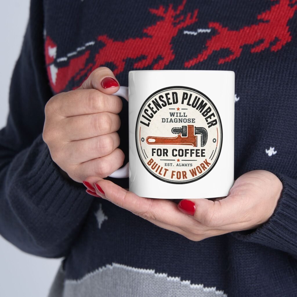 Licensed Plumber Coffee Mug – "Will Diagnose for Coffee" 11oz or 15oz