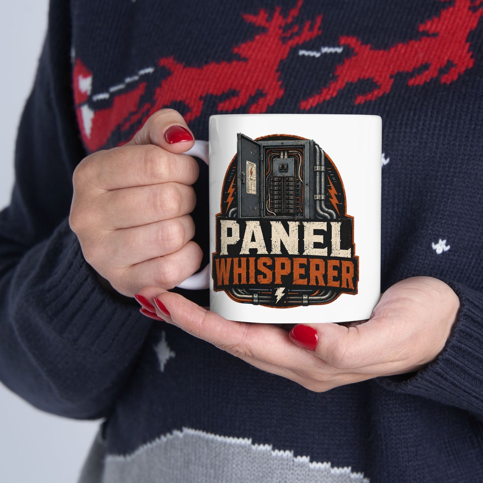 Electrical Technician Mug — "Panel Whisperer" Ceramic Coffee Cup (11oz/15oz) - Image 3