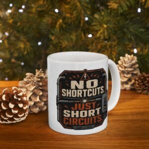Electrician Ceramic Mug — Vintage Industrial Shop Design (11oz / 15oz) - Image 3