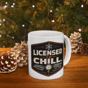 Humorous HVAC Technician Mug — "Licensed To Chill" Ceramic Coffee Cup (11oz/15oz) - Image 3