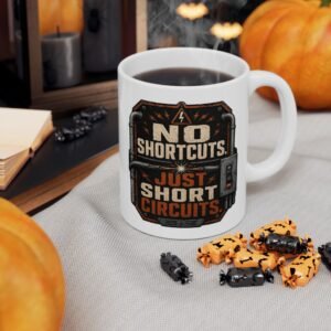Electrician Ceramic Mug — Vintage Industrial Shop Design (11oz / 15oz) - Image 1