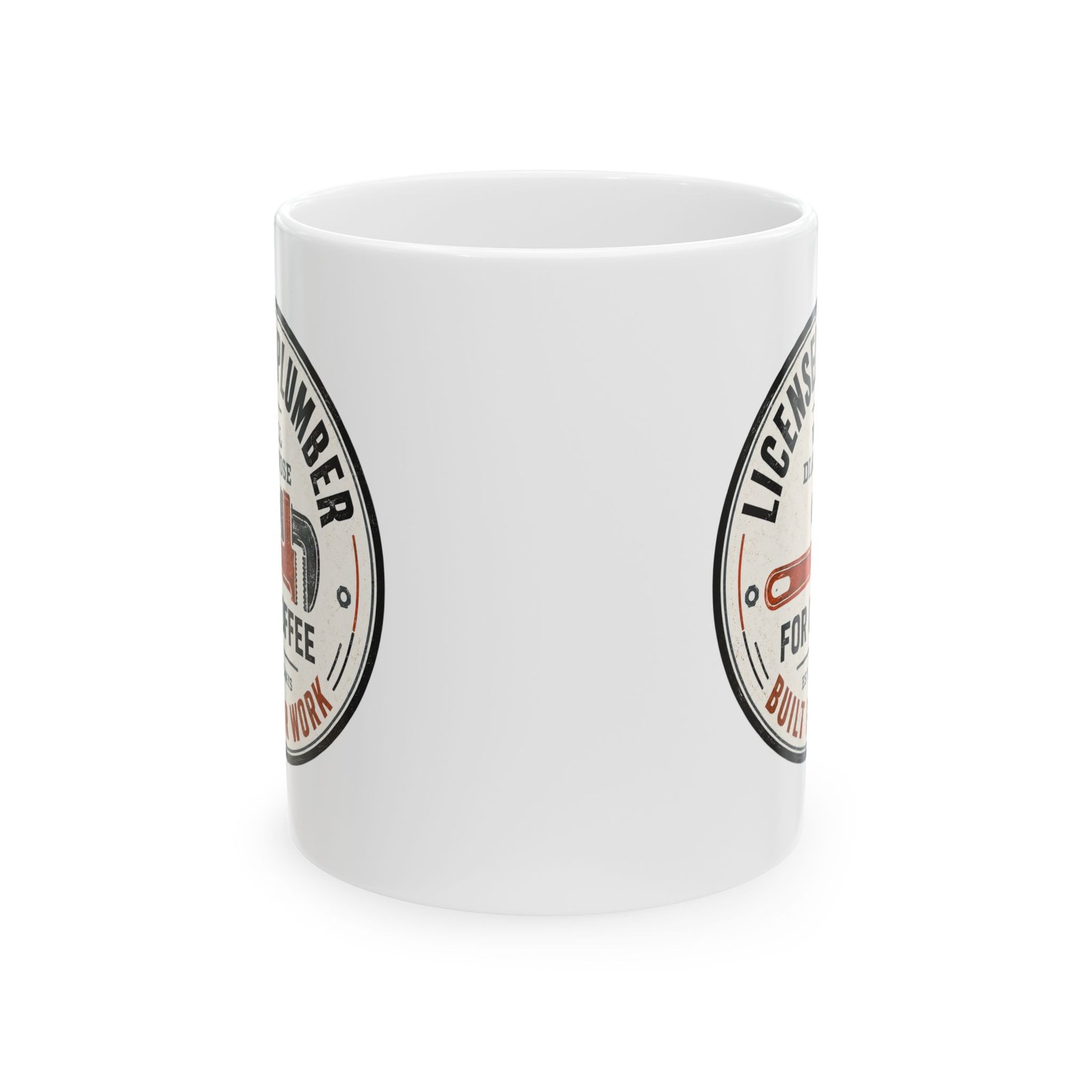 Licensed Plumber Coffee Mug – "Will Diagnose for Coffee" 11oz or 15oz - Image 2