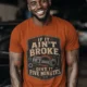 T-Shirt — "If It Ain't Broke, Give It Five Minutes" Vintage Mechanic Tee — autumn t-shirt, model photo | Pressure Tested Co